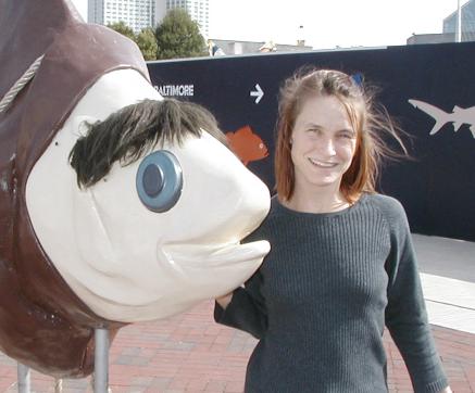 Jen and her monkfish friend